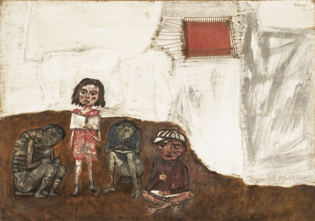 Juanito Laguna aprende a leer. Antonio Berni, 1961