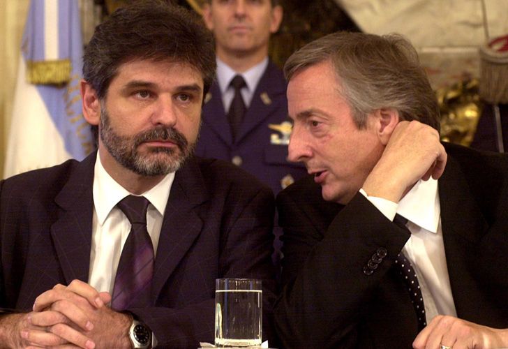 Daniel Filmus y Néstor Kirchner en 2006.